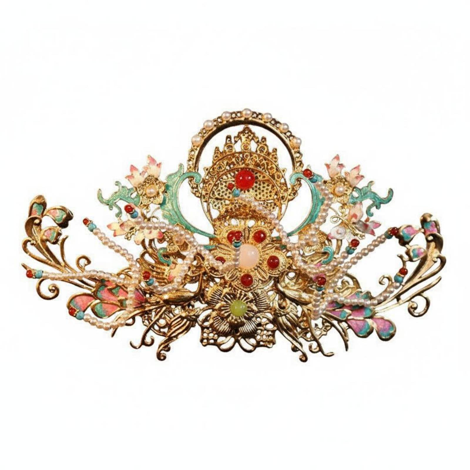 Women Accessories Aesthetic - Couronne de cheveux chinoise traditionnelle, esthétique