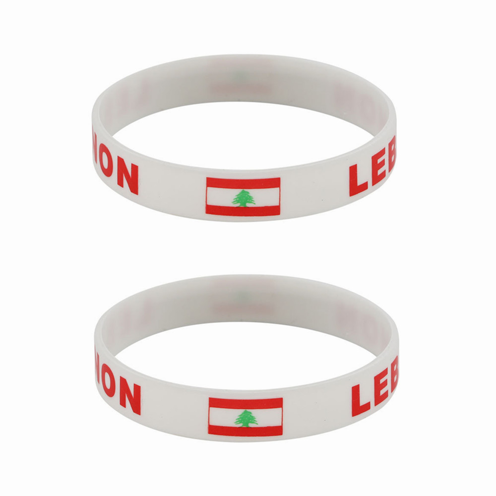 Women Accessories Lebanon - Bracelets en Silicone drapeau du liban,