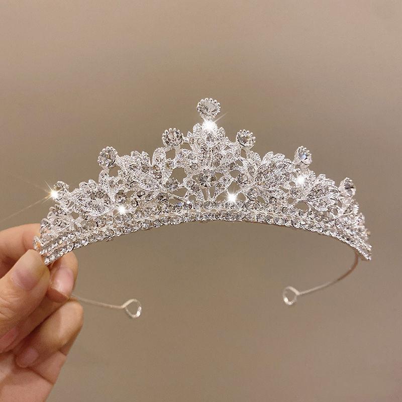 Women Accessories Aesthetic - Diadème de Mariée en Cristal Argenté,