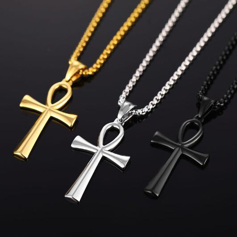 Collier Ankh égyptien en acier - Women'S Egyptian Accessories avis et prix