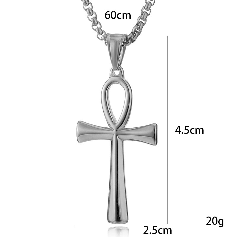 Collier Ankh égyptien en acier - Women'S Egyptian Accessories avis et prix