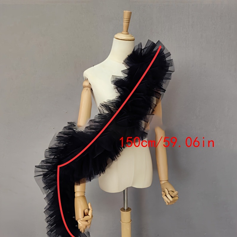 Châle en gaze noire et moelleu - Women Accessories Photos avis et prix