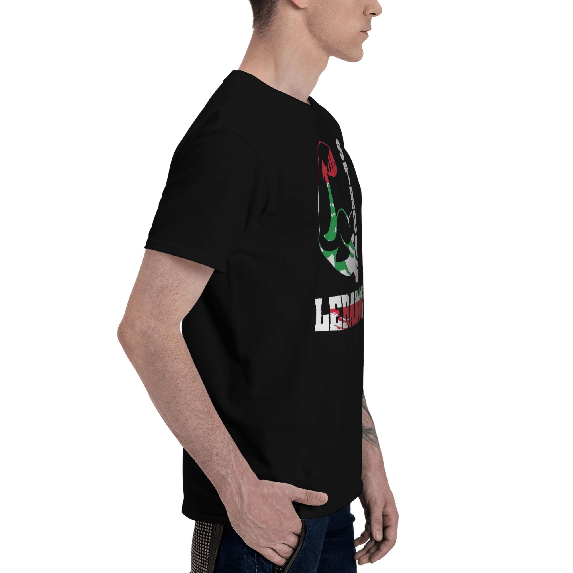 T-shirt en coton avec drapeau  - Women Accessories Lebanon avis et prix