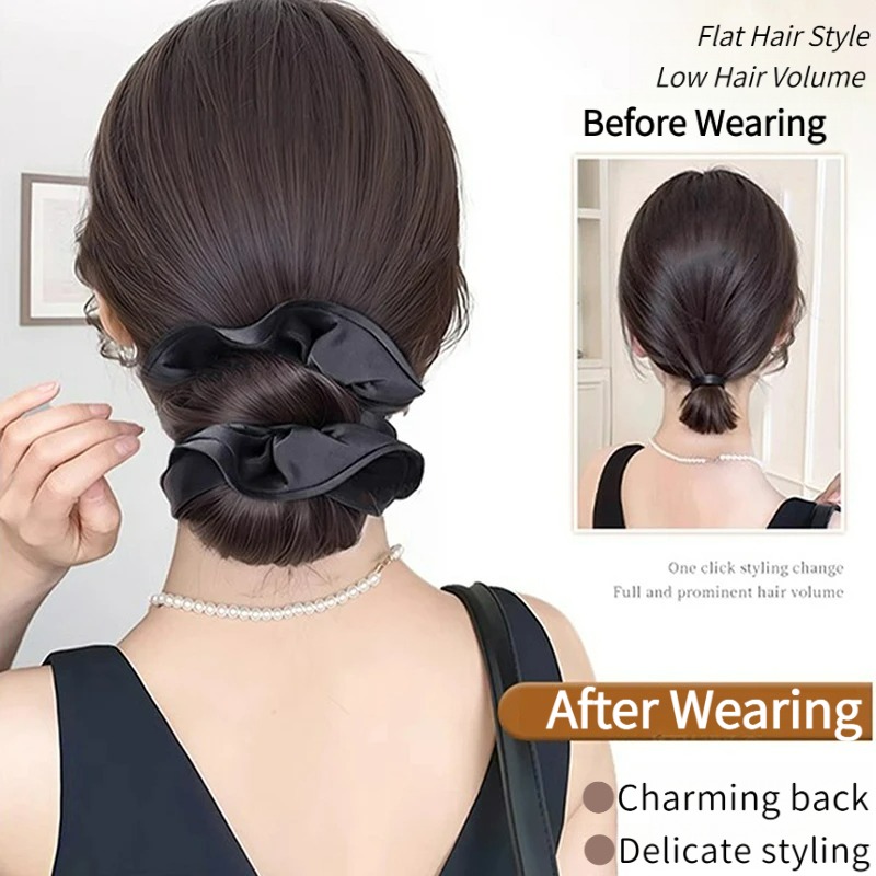 Nouveau chignon en satin synth - Women Accessories On Sale avis et prix