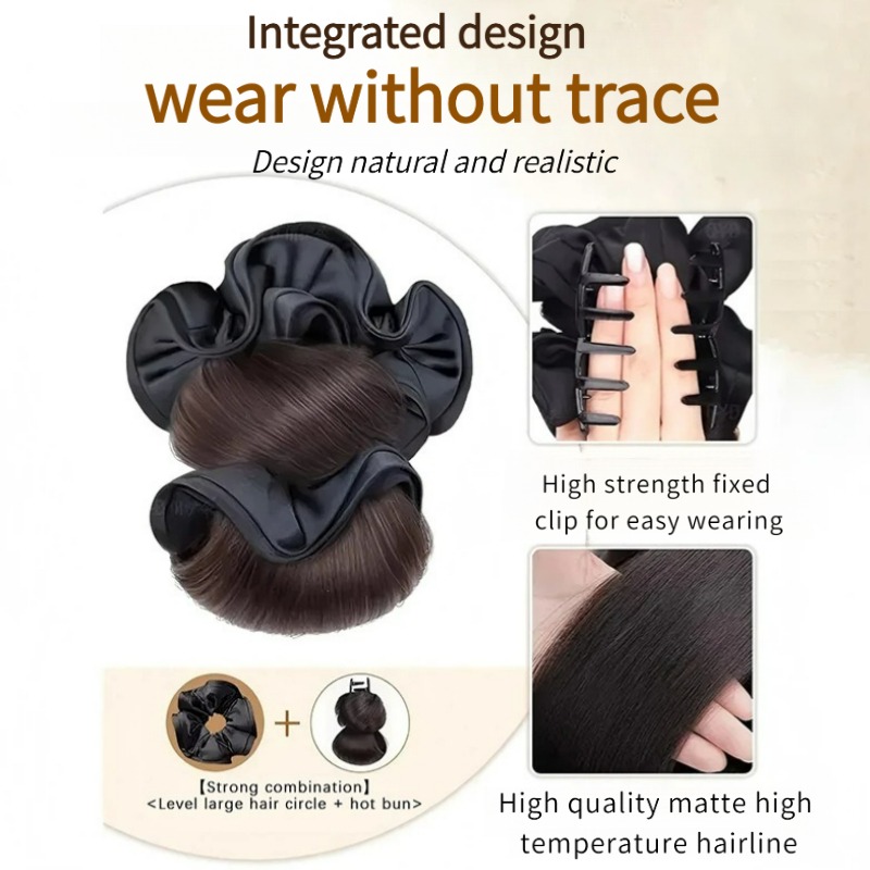 Nouveau chignon en satin synth - Women Accessories On Sale avis et prix