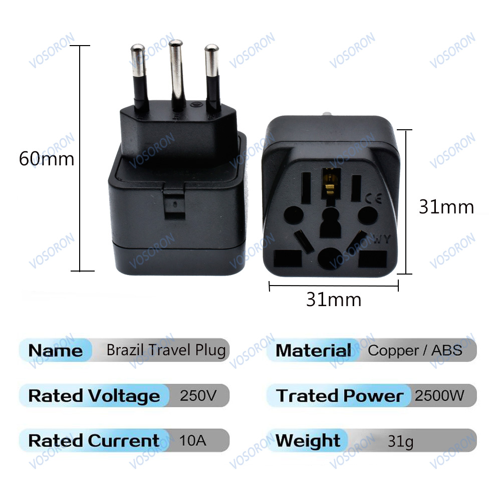 Adaptateur de prise brésilienn - Women Accessories In Uk avis et prix